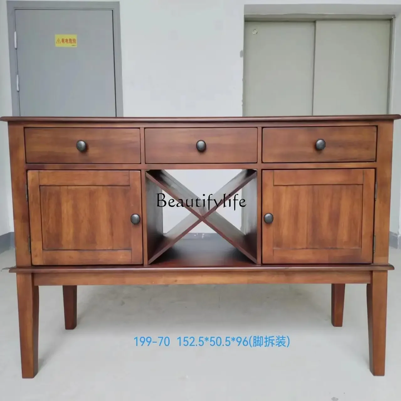 

ld14 American Style Single Sideboard Entryway American Retro Vintage Craftsmanship