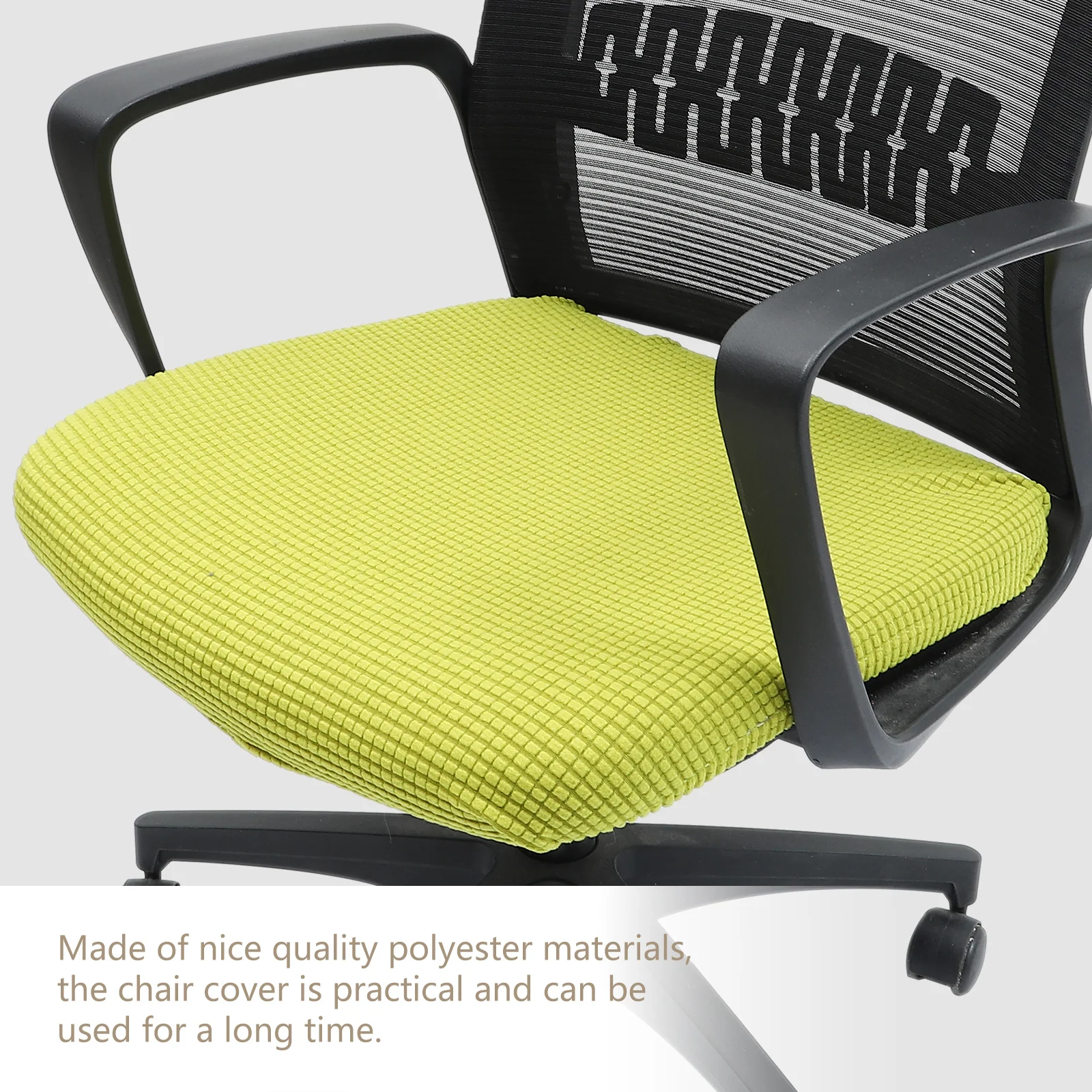 

1Pcs Seat Cushion Cover Elastic Polyester Chair Seat Protector for Kitchen Dining Room Wedding Ceremony Banquet Use Machine