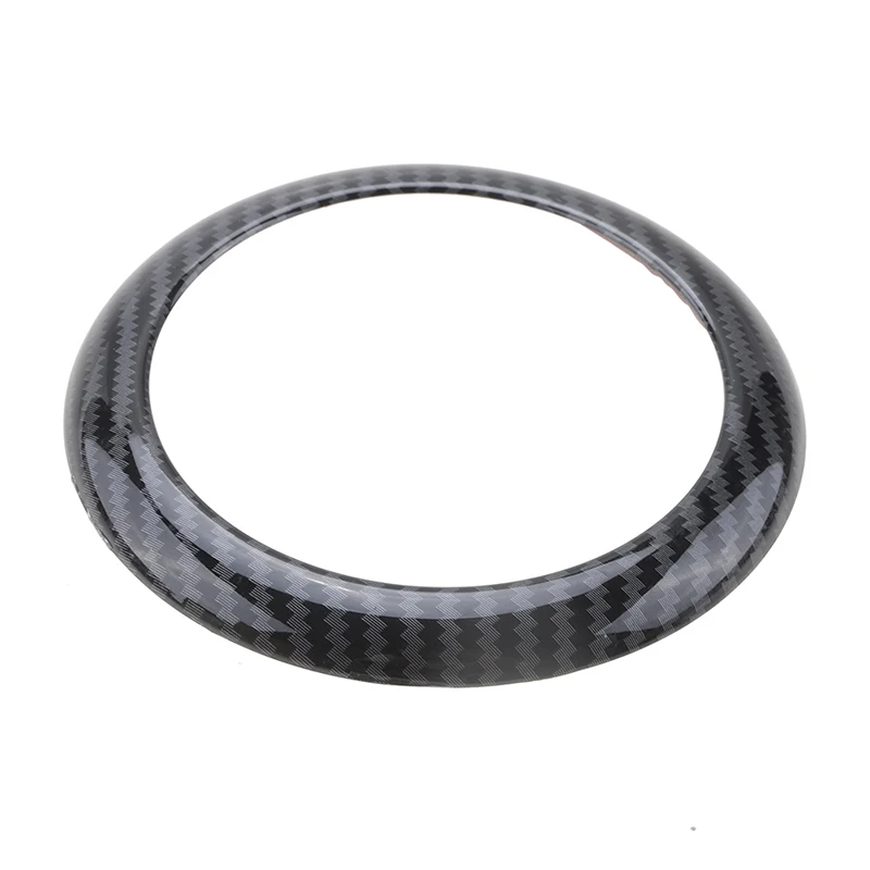 Anillo de insignia trasera, cubierta con logotipo de coche para BMW 1 Series F20 F21 2011-2019, pegatina de marco con patrón negro/carbono, accesorios de decoración para coche