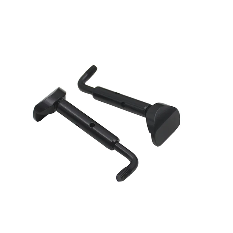 AD45 3 أزواج من 4/4، 3/4 حجم الكمان Chinrest الذقن بقية المشبك المسمار أسود اللون انفصال