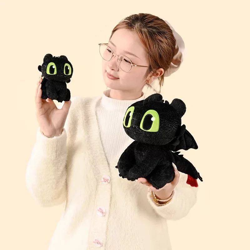 Hot Sale Potdemiel Official Dreamworks Dragons Light Fury Plush Keychain Soft Stuffed Dragon Bag Charm Couple Gift For Women Men