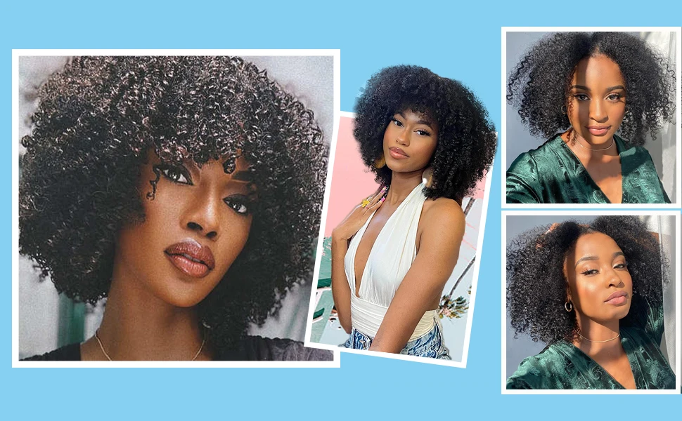 Brasilianische Menschliches Haar Bundles Afro Verworrene Lockige Bundles Menschliches Haar Weben Remy Haar Verlängerung Für Frauen 1 2 3 Stücke natürliche Farbe – Detail 1