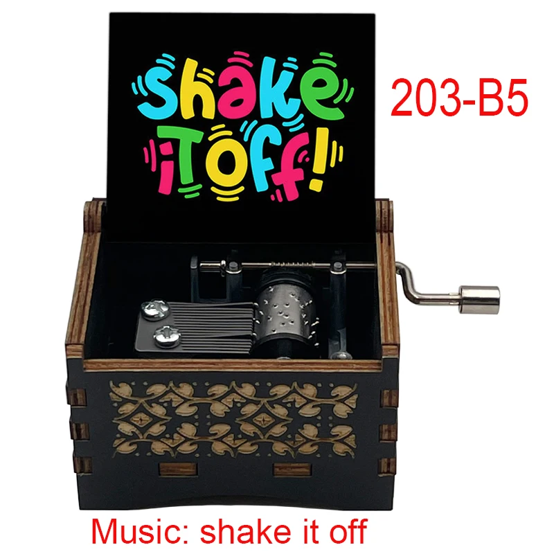 Pop Song《Shake It Off》Extract Climax 14-second Adapted 18-tone Music Box Home Decoration Ornaments Holiday Party Gifts