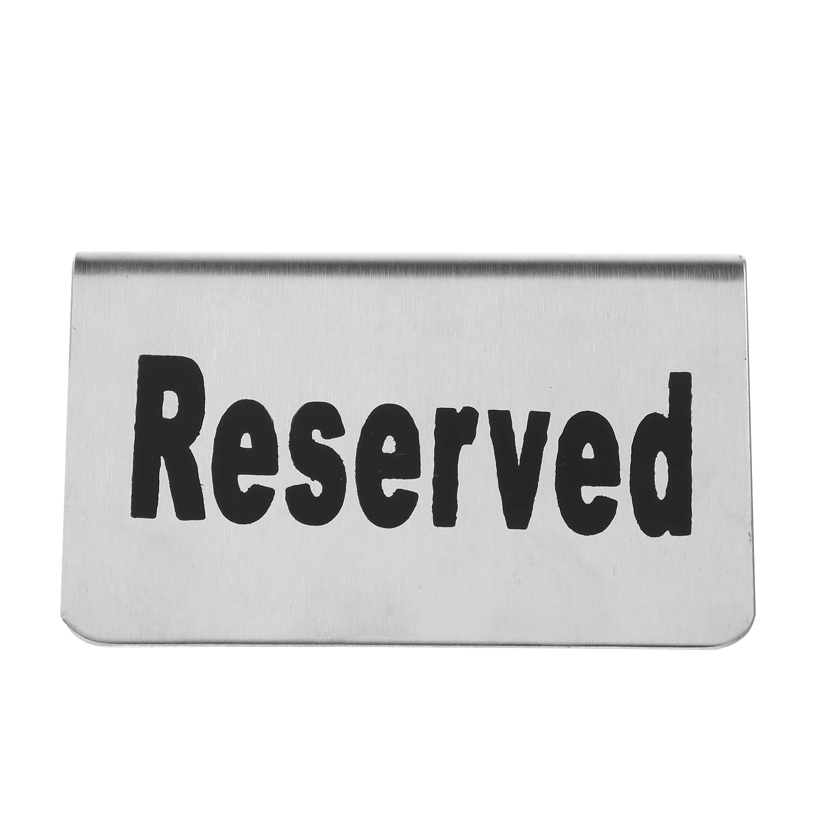

Stainless Steel Reserved Card Double Sided Party Supply Wedding Seat Cards Elegant Banquet Sign Table Setting Decor