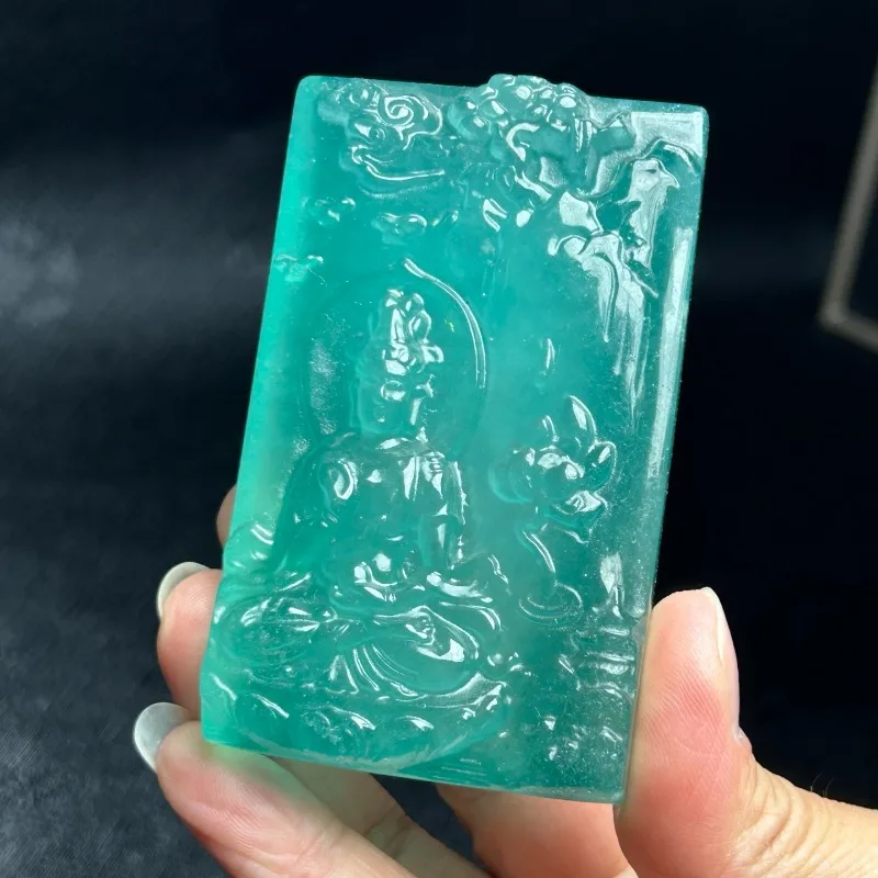 

Natural Ice Lotus Guanyin Jade Brand, Exquisite Fashion Pendant