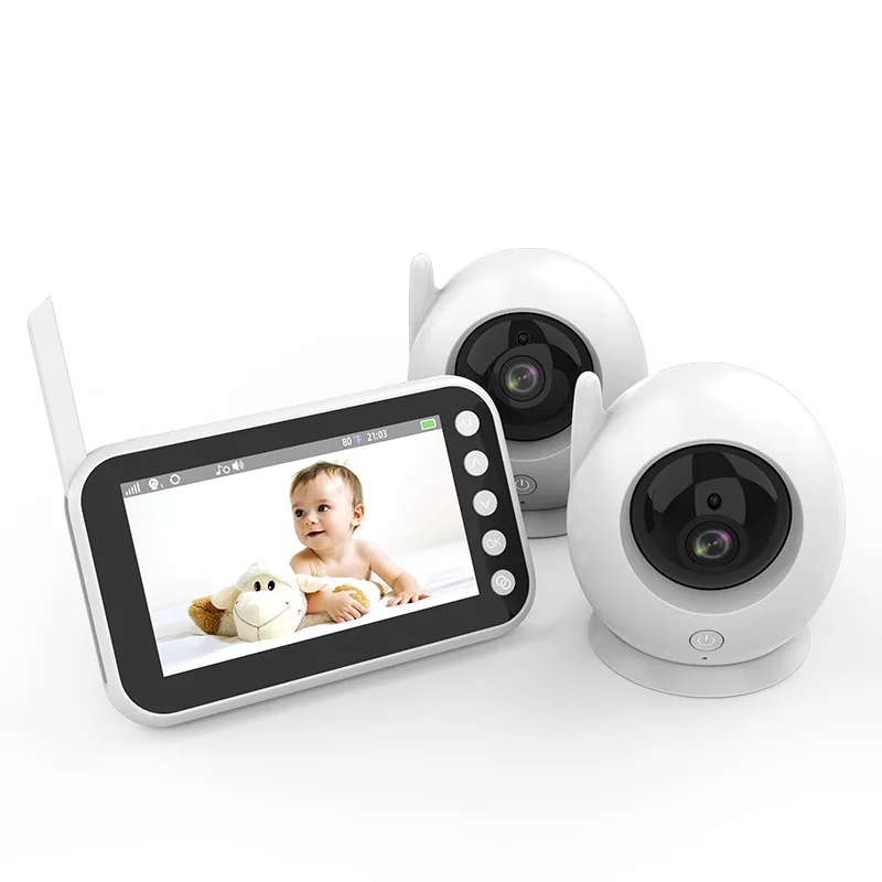 

4.5Inch Screen 1080P Baby Monitor Temperature Lullaby Feeding Remind Cry Detection Babysitter Nanny Cam Intercom Baby Camera