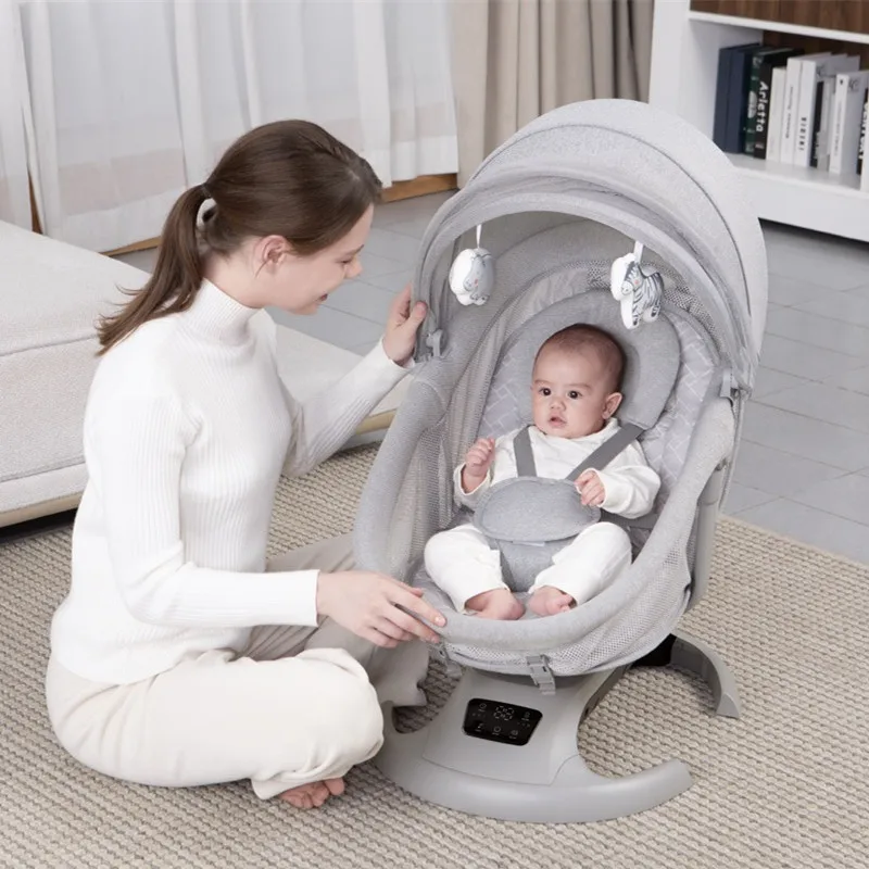 Baby Electric Soothing Cradle Bed Artifact Baby Multifunctional Sitting and Reclining Rocking Chair Electric Cradle APP