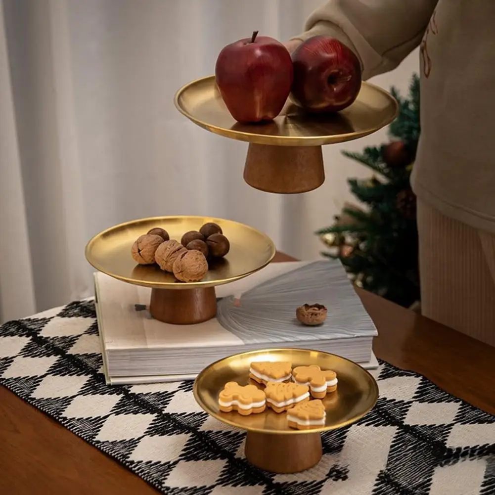 

Поднос для коробки для закусок, элегантная подставка для десертной тарелки из нержавеющей стали, круглая металлическая башня для кексов для свадьбы, дня рождения, чая