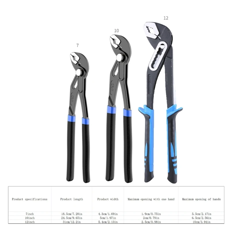 Pinza per pompa con pinza per giunti per scanalature per chiavi a tubo per impieghi gravosi con controllo preciso Dropshipping