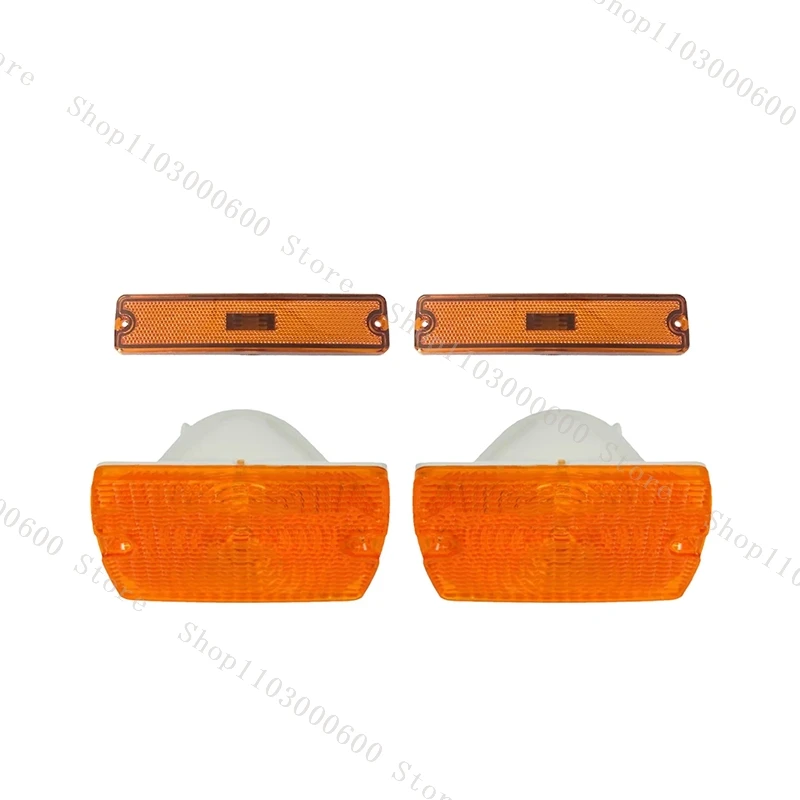 Dla Jeep Wrangler YJ 1987 1988-1993 1994 1995 bursztynowa soczewka przedniego zderzaka boczne światło kierunkowskazu55055020AD55055020AE — zdjęcie 6