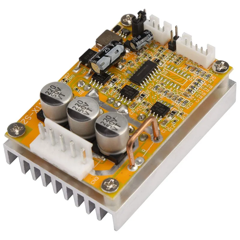 350W Brushless ESC Motor Driver Module 5V-36V 3-Phase Sensorless BLDC Motor Controller Board Wide Voltage With Heatsink-ABIU