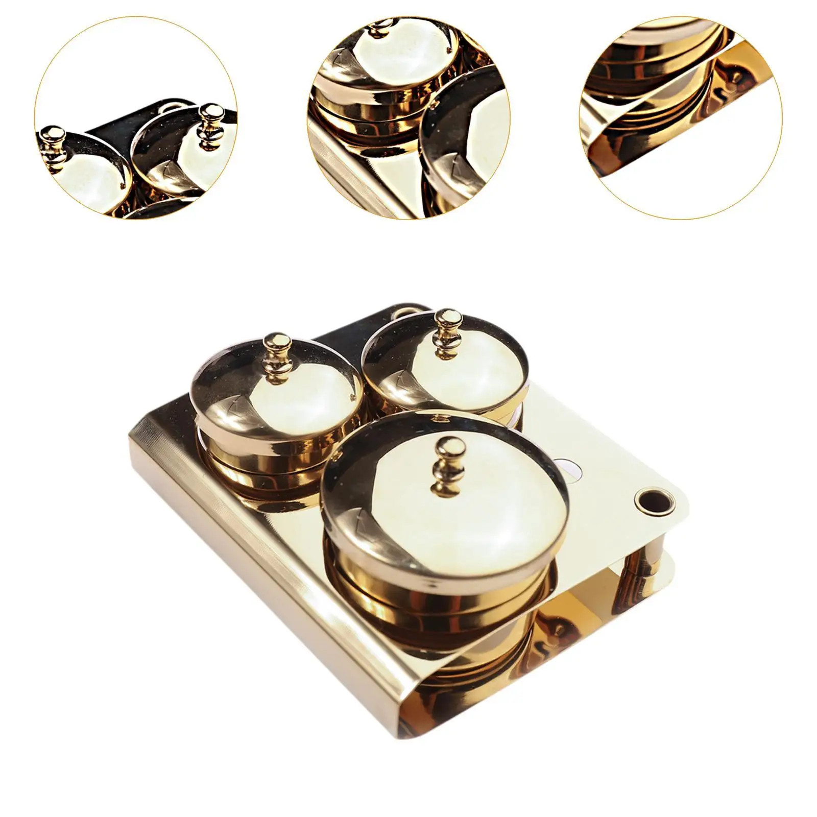 مجموعة من 3 أطباق لفن الأظافر لتخزين البودرة السائلة مع غطاء