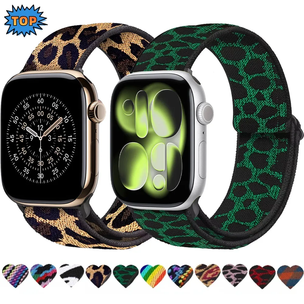 

Регулируемый нейлоновый ремешок для Apple Watch 11-10, 42 мм, 46 мм, 9, 8, 7, 45 мм, 41 мм, Ultra3/2, 49 мм, браслет, ремешок для iWatch 6, 5, 4, SE, 44/40 мм