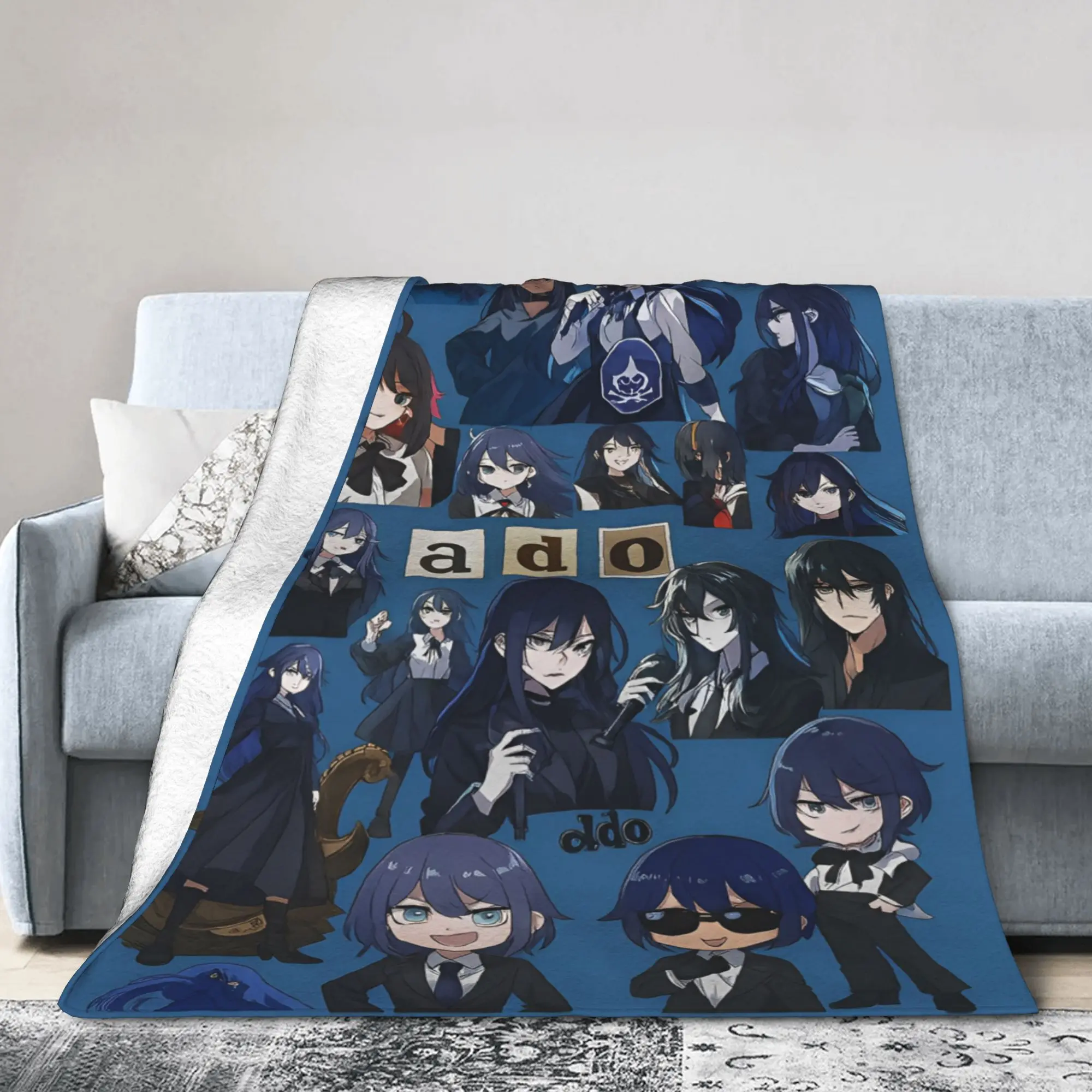 Ado Hibana World Tour Blankets Japan Singer Fleece Awesome Warm Throw Blankets for Home All Season