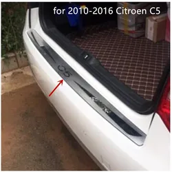 for 2010-2016 Citroen C5 high quality Stainless Steel car Rear Bumper Protector Sill Trunk Tread Plate Trim Car styling