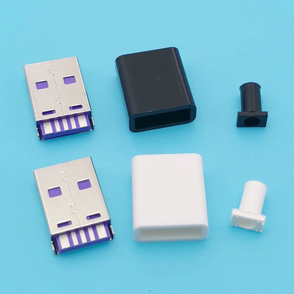 10 Sets Usb Male Pl…