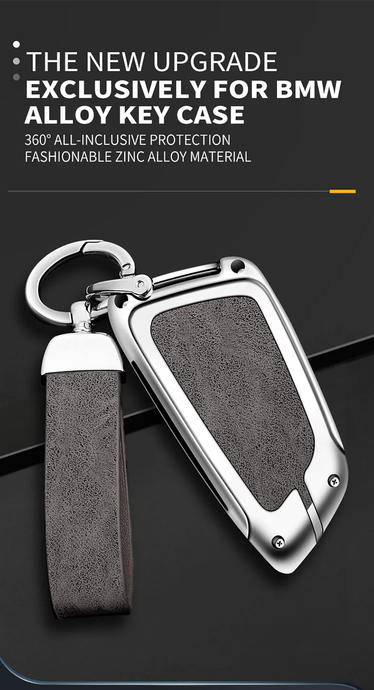 Zink-legierung Auto Schlüssel Fall Abdeckung für Bmw X1 X2 X3 X4 X5 X6 1 2 3 5 Serie 2016 2017 2018 2019 2020 Schlüssel Halter Shell Zubehör – Detail 2