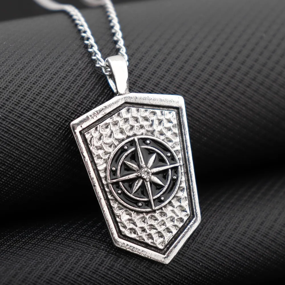 New Fashion Alloy Shield Letter Pendant Necklace Jewelry Accessories