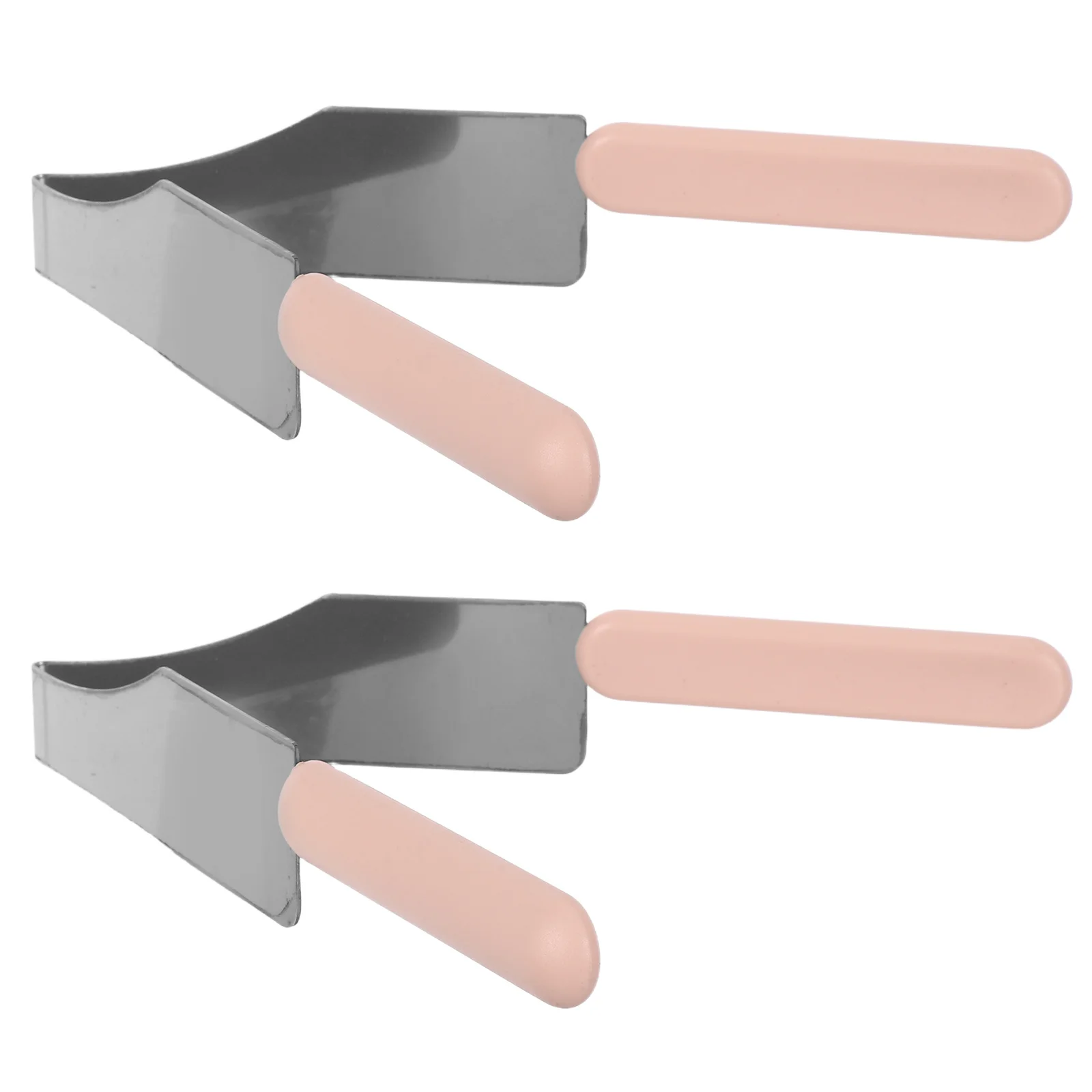 

2Pcs Stainless Steel Triangle Cake Divider Transfer Tongs Non-Slip Handle Cake Cutting Tool Wedding Dessert Baking Server