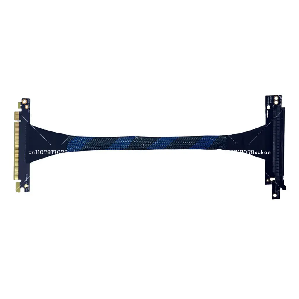PCIE4.0X16 Graphics Card Extension Cable GPU AI Adapter Cable Server External Built-in Left and Right High-speed GEN4