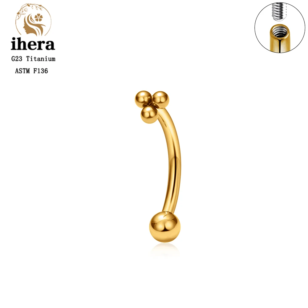 ASTM F136 Titanium 16G CZ North Star Flower Rook Earring Gebogen Barbell Labret Stud Wenkbrauw Kraakbeen Tragus Piercing Sieraden