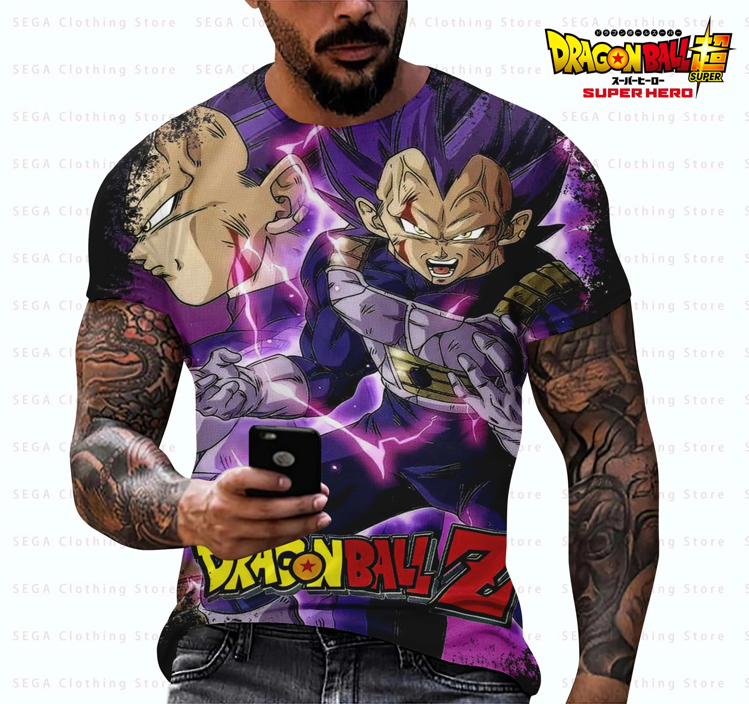 

Dragon Ball Z T-shirt Anime T Shirts Child Tees Cartoon Goku T Shirts Men Clothes Children's Tops Kids Summer Soft Short Sleeve