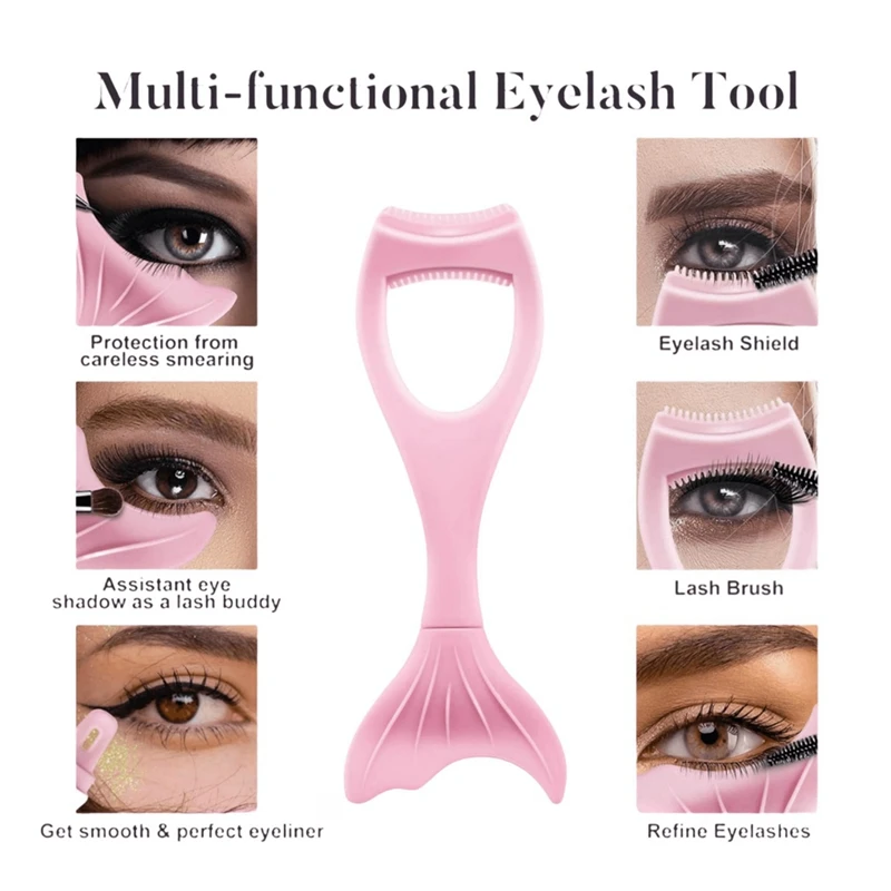 A47F-3-em-1 ferramenta de maquiagem lash silicone superior e inferior rímel aplicador lash guard reutilizável ferramenta de maquiagem dos olhos com delineador
