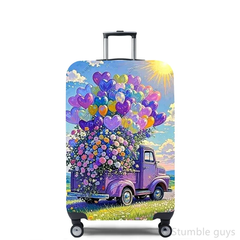 

Эластичный износостойкий чехол для багажа, защитный, пыленепроницаемый, моющийся, незаменимый, подходит для чемоданов 18-32 дюймов