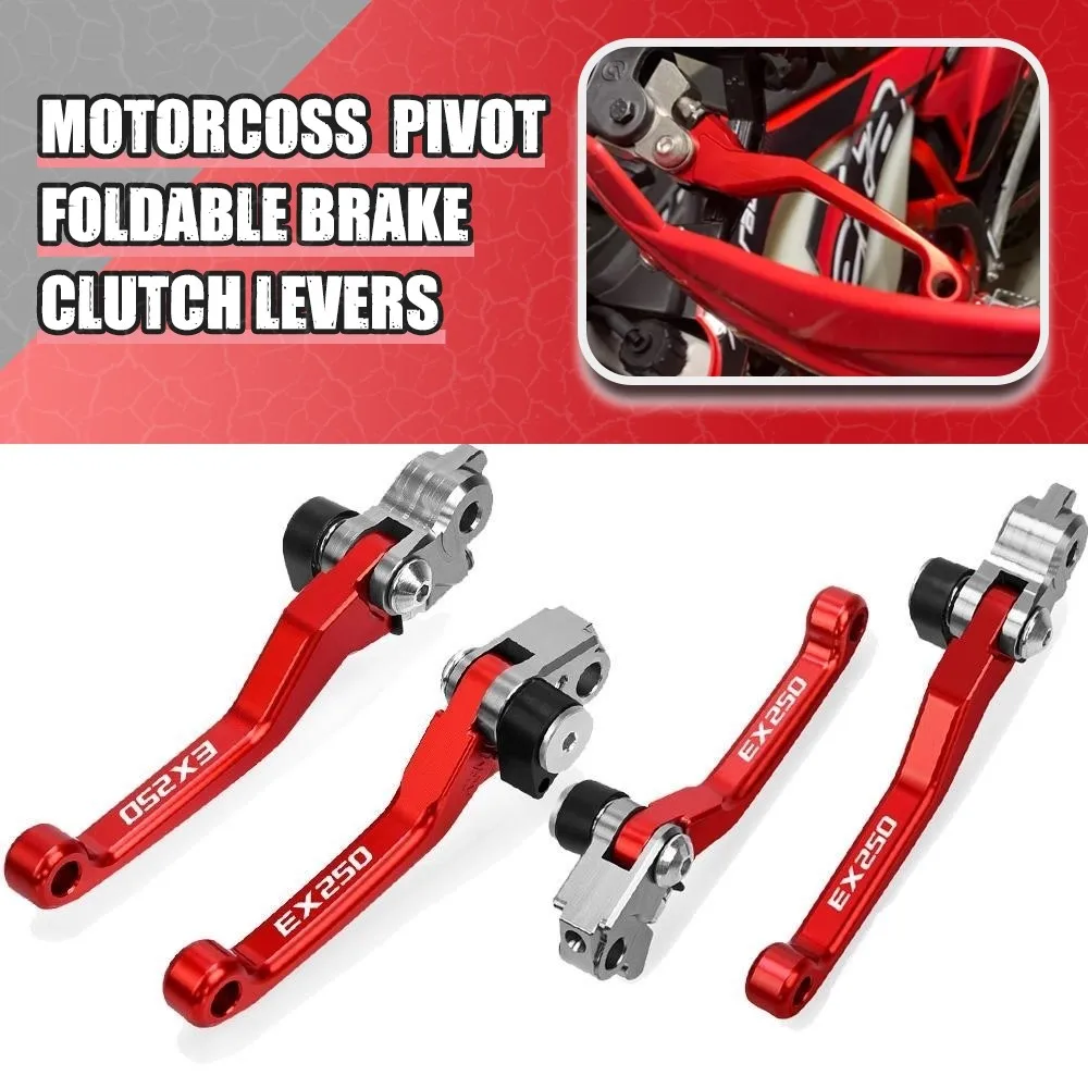 

Motocross Foldable Pivot Dirt Bike CNC Aluminum Brake Clutch Levers Cable Lever Handle For GASGAS EX250 EX 250 2017 2018
