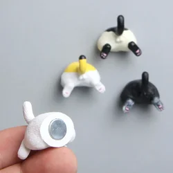 Cartoon 3D Miniature Cat Butt Fridge Magnets Pendant Magnet Refrigerator Paste Household Decorations Stickers kitchen Home Gifts