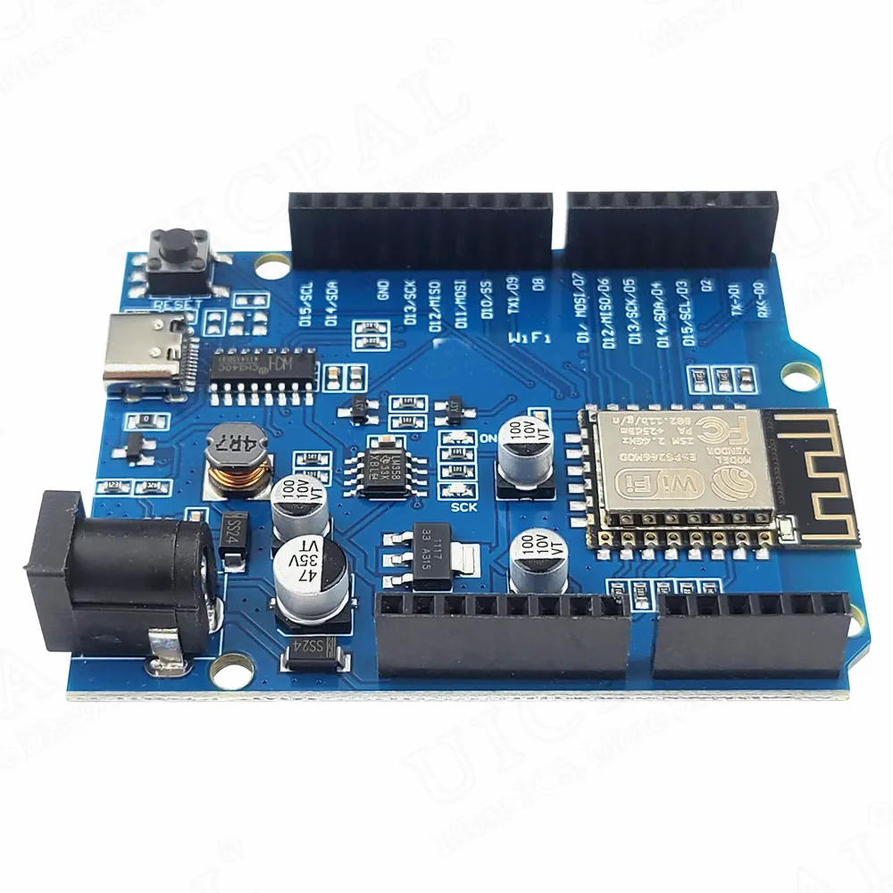 D1 ESP-12F 2.4G WiFi R3 Development Board Module for Arduino IDE CH340C USB Type-C ESP-8266EX ESP 12F ESP8266