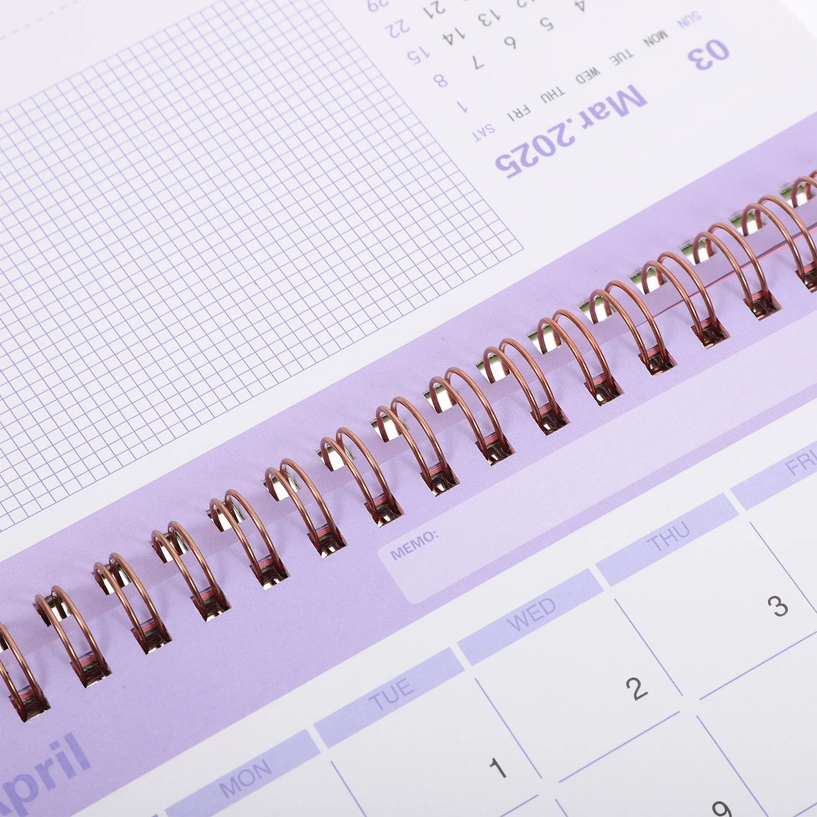 

Desktop Calendar English Version Thick Paper Minimalist Design Long-Lasting Portable Desk Calendar for Office Home Decoration