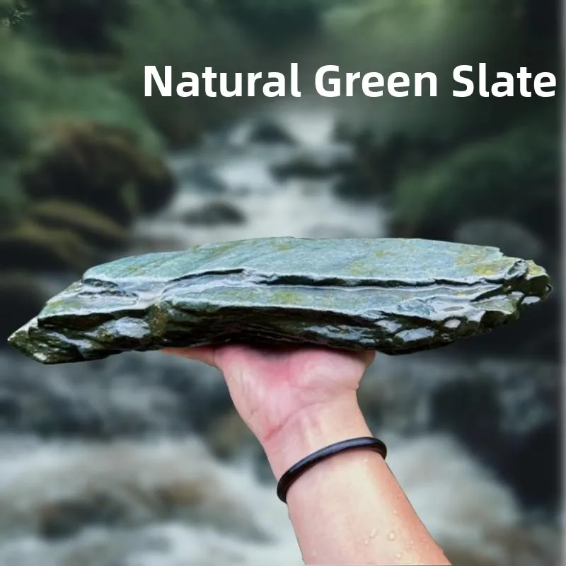

Natural Turtle Landscape Rock Green Schist Streambed Aquarium Mountain Decorative Large Size Pet Fish Tank Decoration Stone