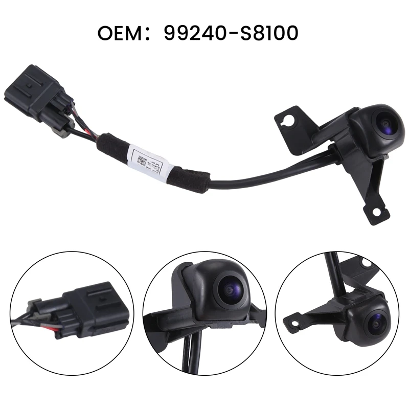 

99240-S8100 Car Rear View Camera Assembly Fit For HYUNDAI PALISADE 2020-2022 99240S8100 Black ABS 1 PCS