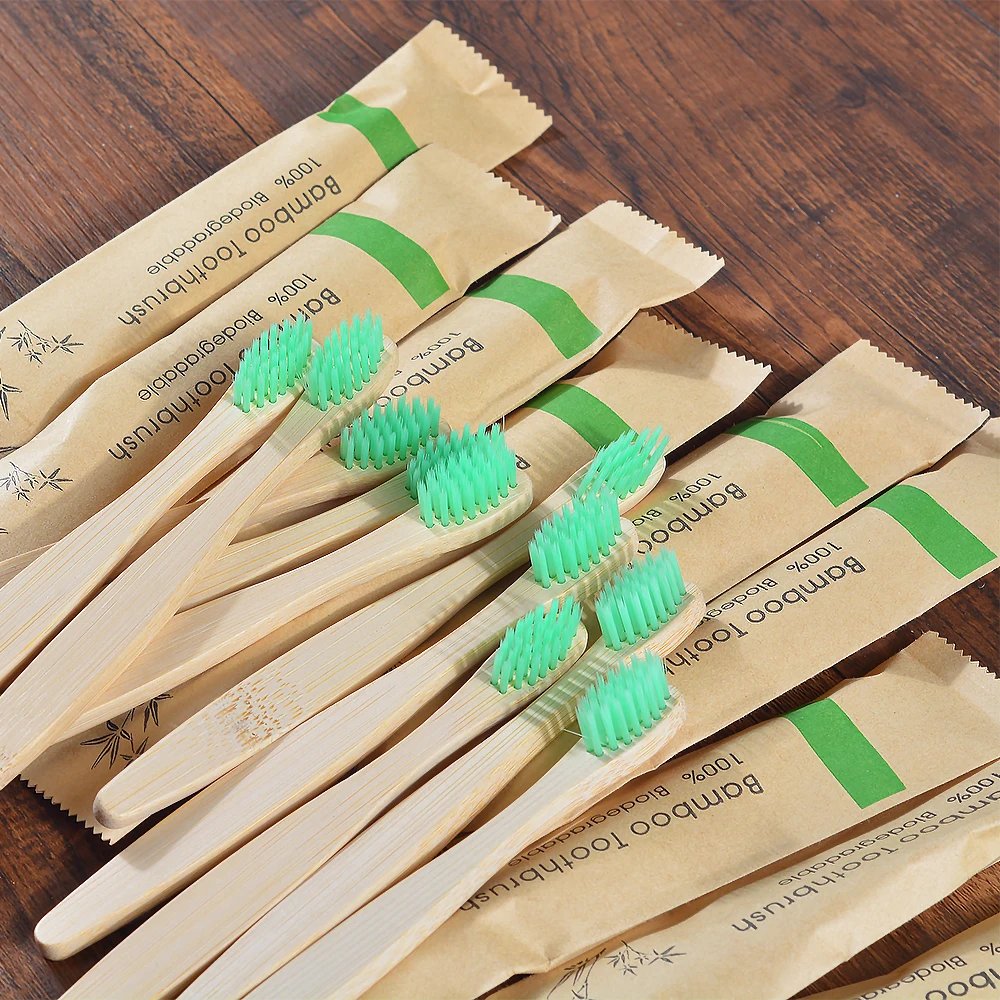 10Pack Kinder Weichen Borsten Bambus Zahnbürste Freundliche Zahnbürste Sets Zähne Tiefen Reinigung Dental Mundpflege Kind Zahnbürste – Detail 7