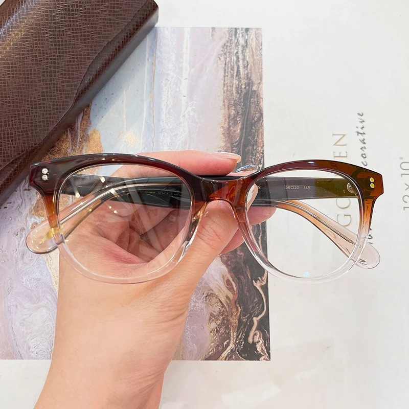 

5408U Cat Eye FASHION Designer Brand Eyeglasses Frames Optical Prescription Tortoise Men and Ladies Acetate Classical Glasses