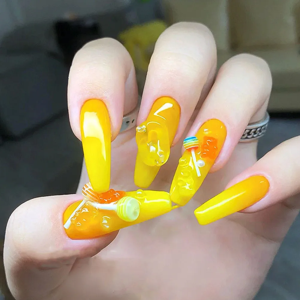 

30Pcs Manicure Adornment Nail Art Decor Mixed Color DIY Nail Ornaments Fingernail Decorative Accessories Set