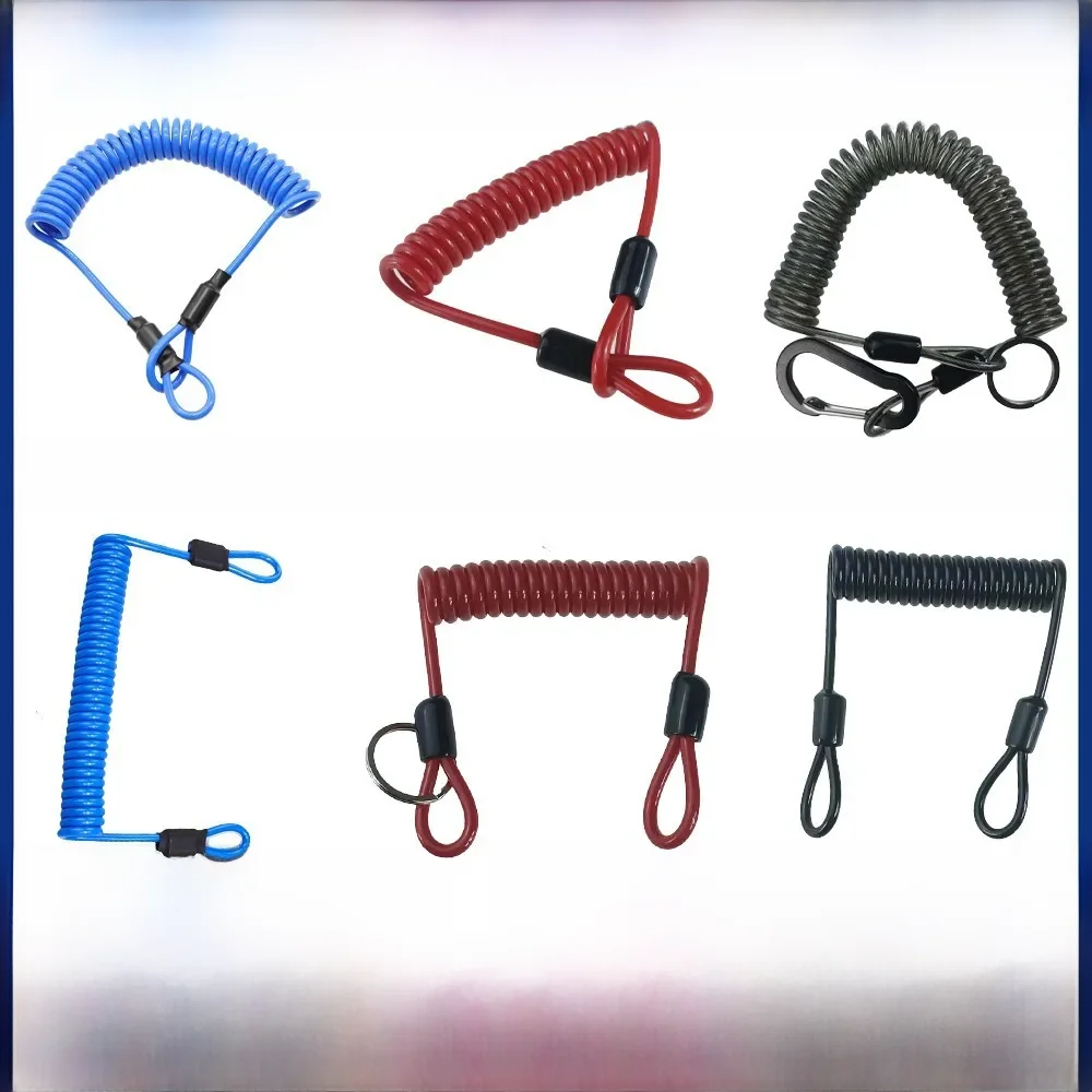 Corde Anti-Perte en Fil d'Acier pour Pêche en Bateau, Accessoires de Pêche en Mer, Alpinisme en