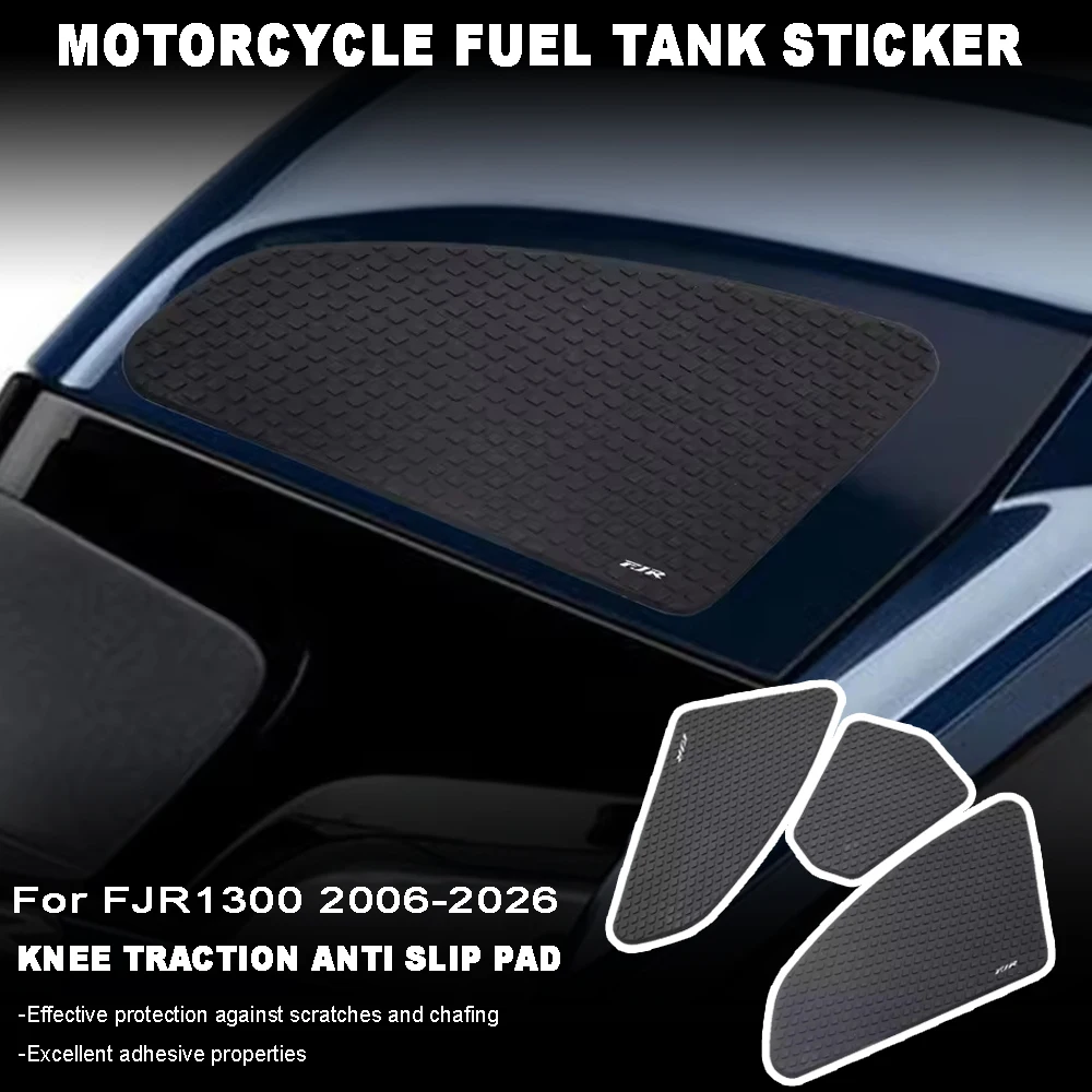 Motorcycle Fuel Tank sticker For FJR 1300 FJR1300 2006 – 2024 2025 2026 Anti-Slip Knee Traction Fuel Tank sticker Accessory