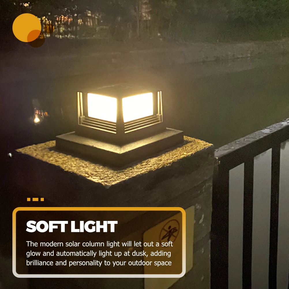 

Solar Column Post Light Lamp IP44 Waterproof Solar Light Waterproof for Lawn Lamp For Lawn Garden Fence Lighting