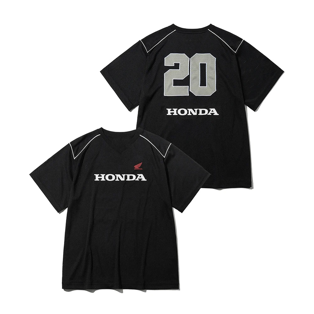 Honda Motorcycle Off-Road Short Sleeved T-Shirt For Children Summer Oversized Breathable Quick Drying Racing Jersey For Adults ﻿