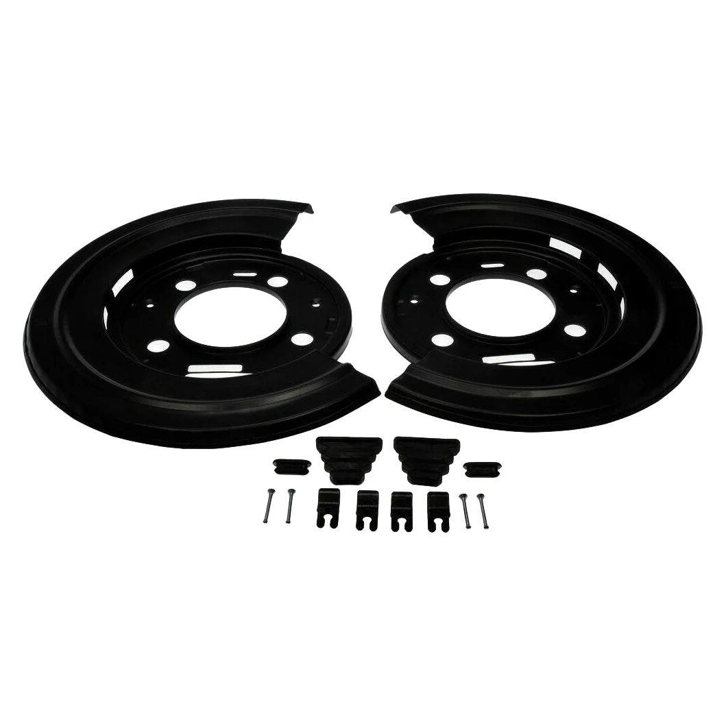 

Brake Drum Backing Plate Pair Rear Brake Dust Shield Backing Plates for Ford F250 F350 Excursion