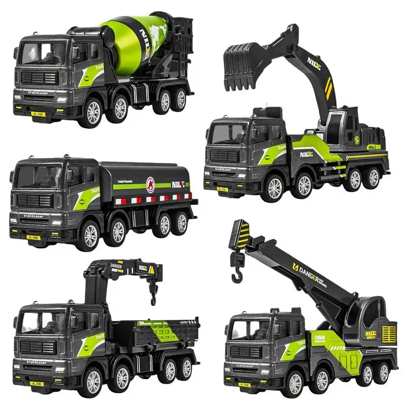 

Small Construction Vehicles Portable Loader And Excavator Toys Friction Powered Push And Go Toy Cars Truck And Bulldozer Digger