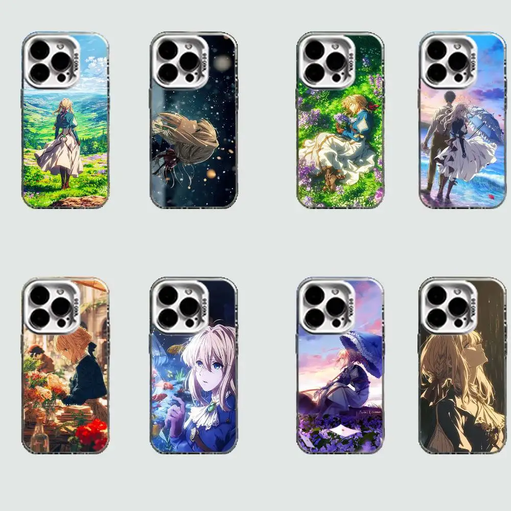 

Violet Evergarden White Shockproof Phone Case For iPhone 16,15,14,13,12,11,Pro,XS,Max,Plus,Mini,SE