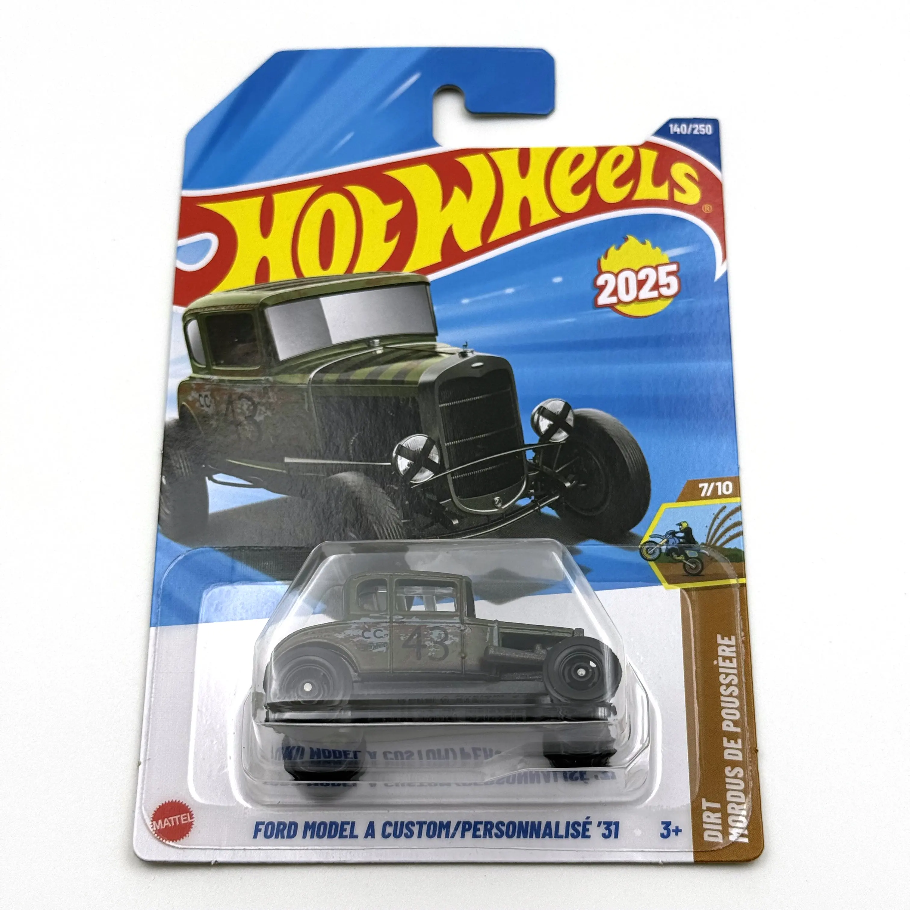 

2025-140X Hot Wheels Cars Ford Model A Custom 31 1/64 Metal Die-cast Model Toy Vehiclesoy Vehicles