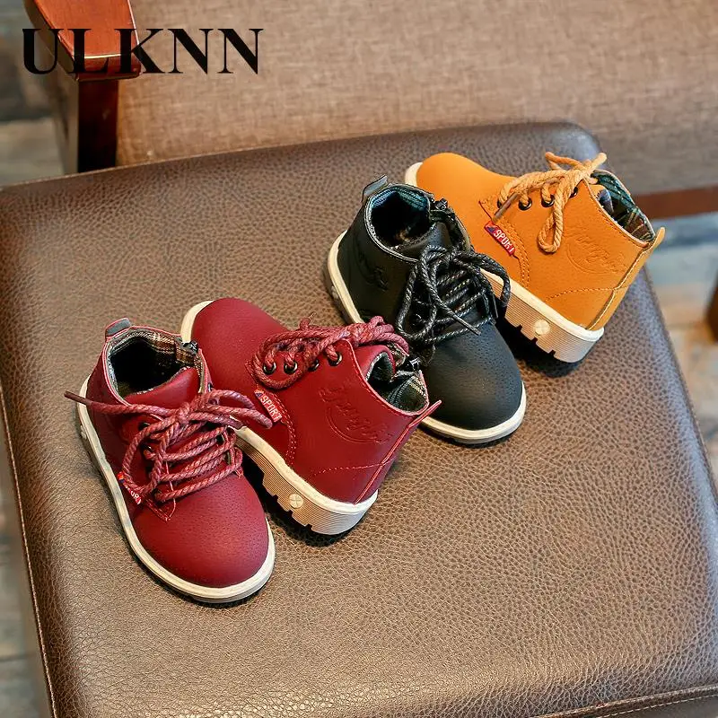 Children's Boots  Barefoot Boy  Fall And Winter 2023 New Flat Shoes Children 1 To 6 Years Old Baby Solid Color Soft Baots