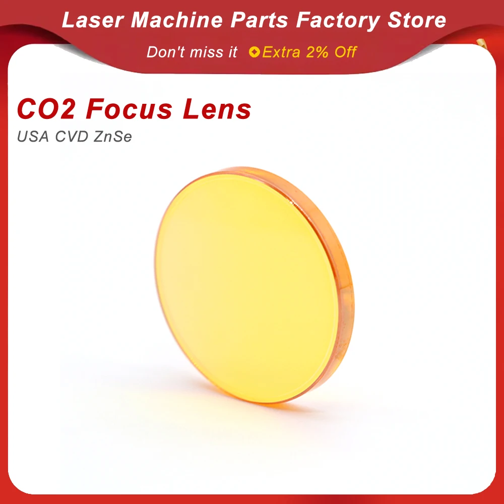 Laser ZnSe Focus Lens USA CVD for CO2 Laser Engraving Cutting Machine DIA 12 15 18 19.05 20 FL 38.1 50.8 63.5 76.2 101.6 127mm