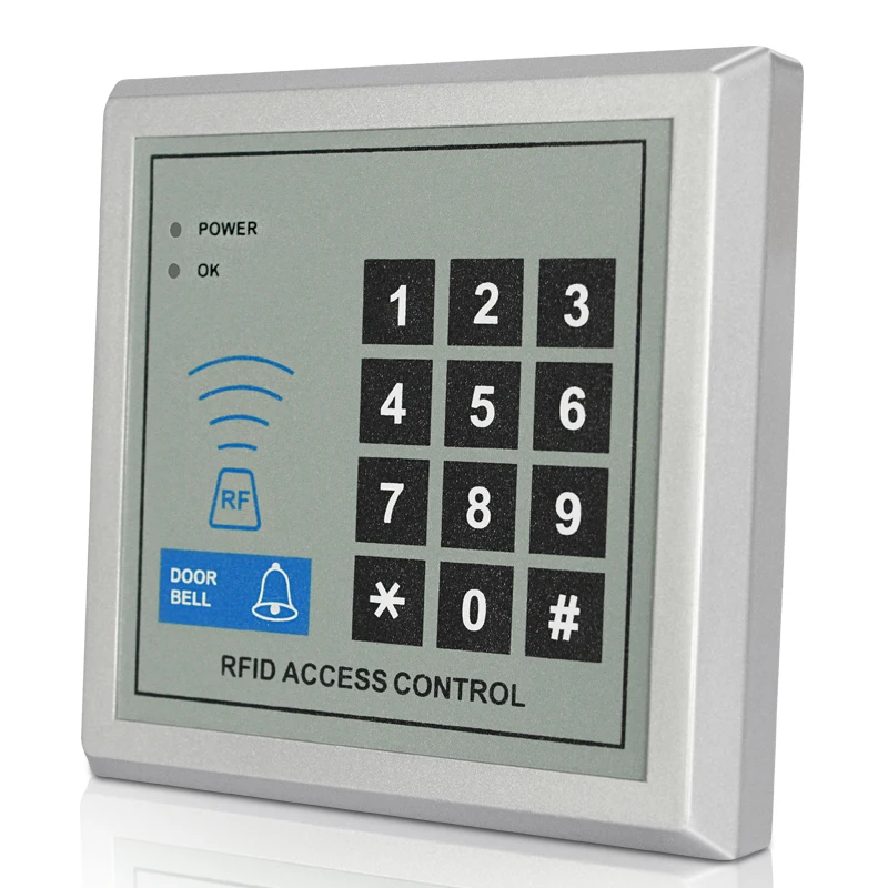 Imagem -04 - Standalone Frid Access Controller 125khz Smart Card Reader Teclado para Home Door Lock System Leitor de Proximidade Cartão de Identificação