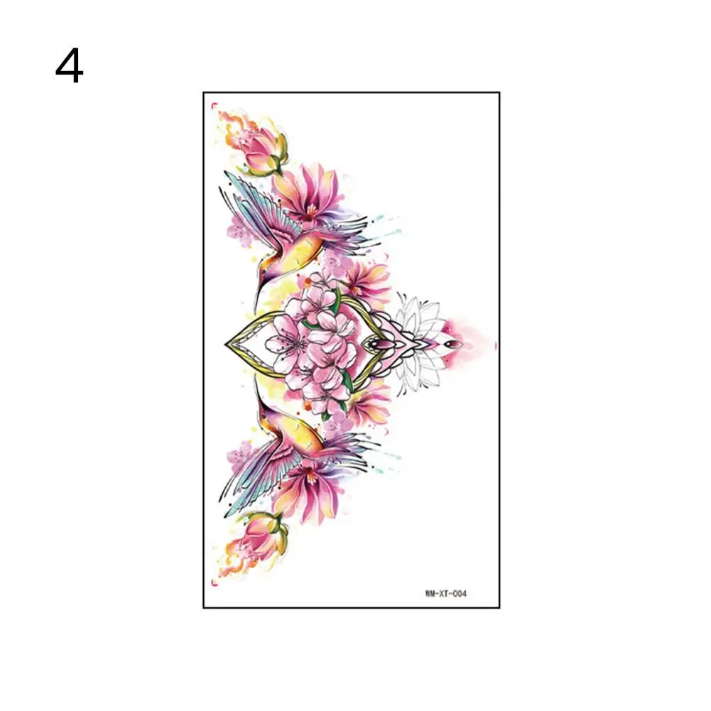 Long-lasting Tattoo Sticker Scar-covering Tattoo Sticker Long-lasting Colorful Flower Tattoo Sticker for Clavicle for Holiday