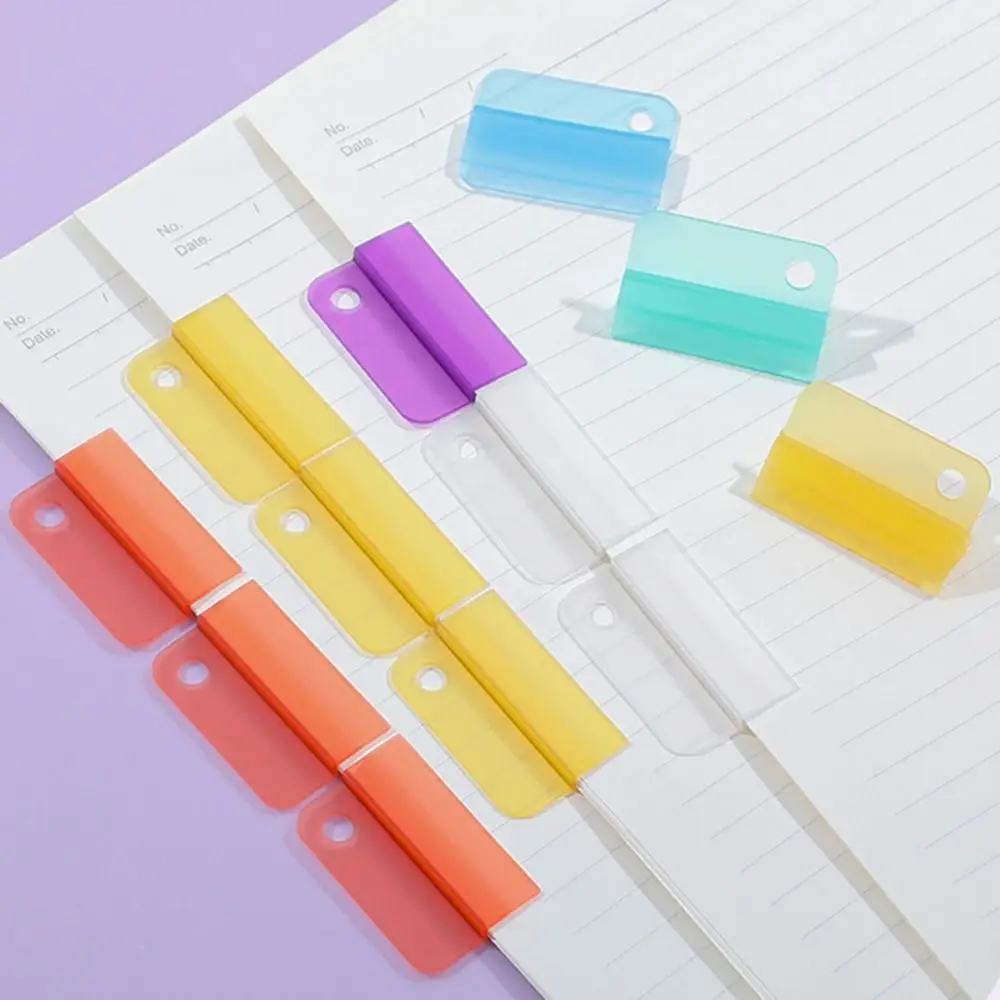 Picture 5: Plastic Index Clip Candy Color Multi-function File Classification Clamp Transparent File Classification Letter Paper Label Clip